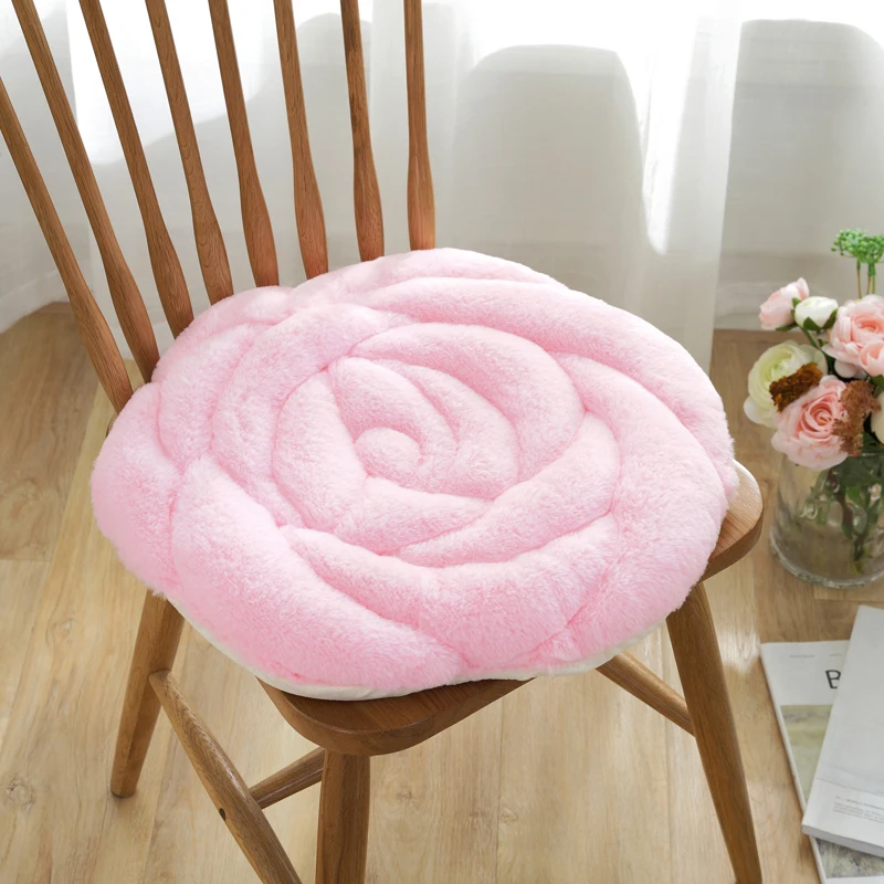 Новинка креативная 3D розовая мягкая плюшевая подушка для круглого кресла дома