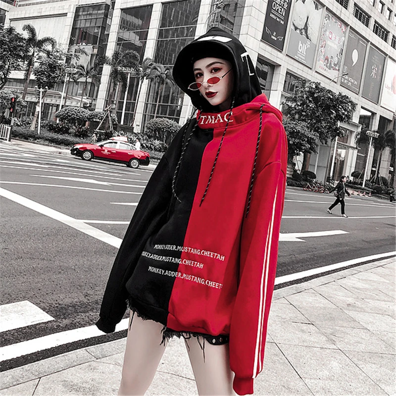 color2 Негабаритных Японская уличная одежда толстовки для мужчин Harajuku с длинным рукавом Крутая толстовка - Цвет: color2