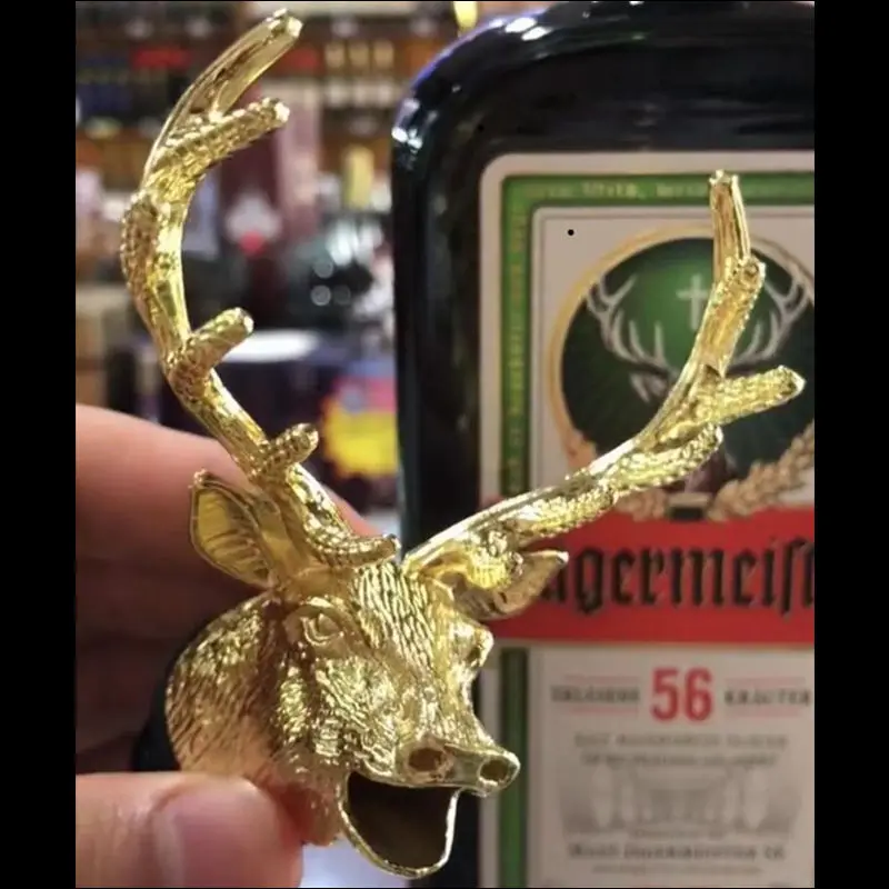 

Creative Stainless Steel Deer Head Kitchen Decoration Tool Champagne Stopper Vacuum Sealed Beer Bottle Stopper Birthday Gifts