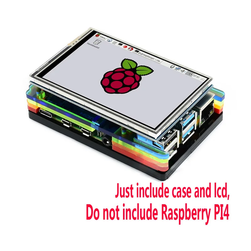 

Raspberry pi 4 Модель B 3,5 дюймов lcd 3,5 дюймов ЖК-чехол для 4B