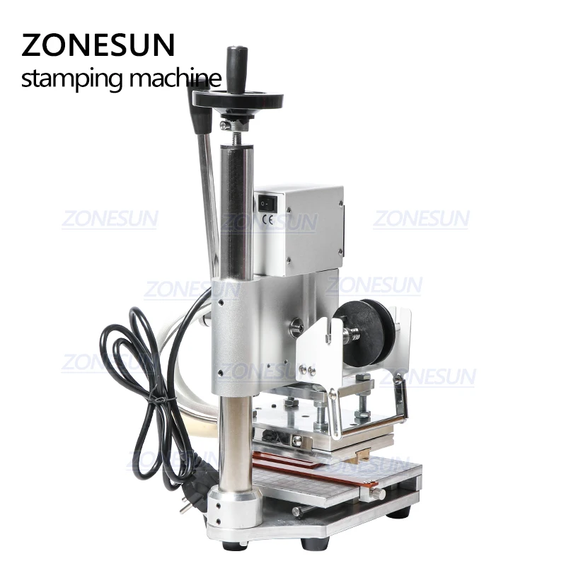ZONESUN ZS110 скользящая верстак цифровая деревянная бумага пвх кожа тиснение горячей фольгой тиснение Бронзирующая машина термопресс машина
