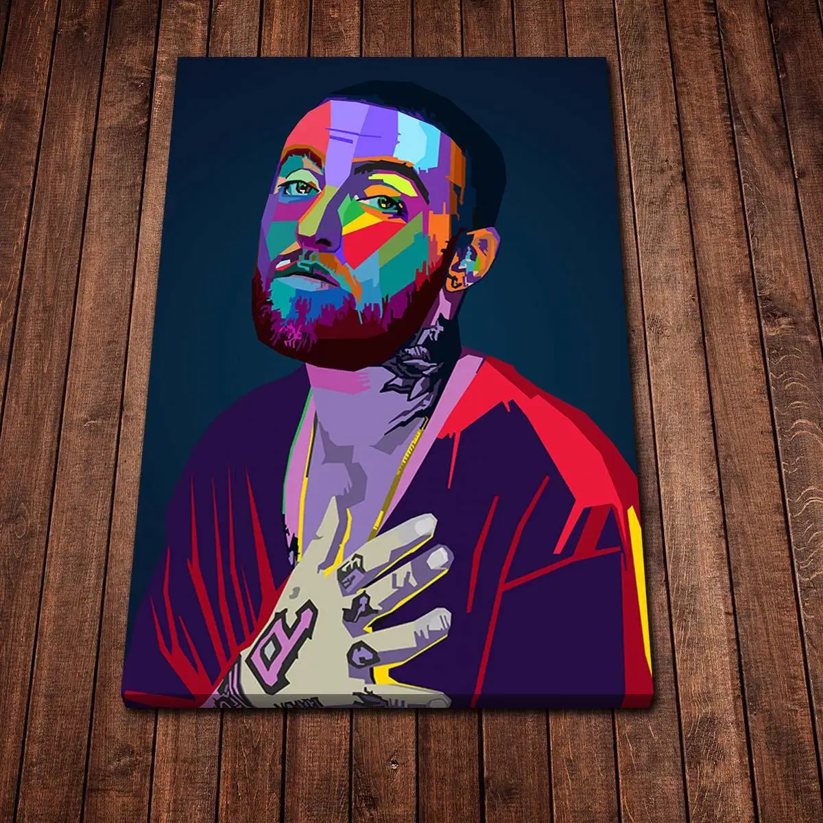 

HD Canvas Print Home Decor Art Painting Mac Miller Artwork Transparent Background