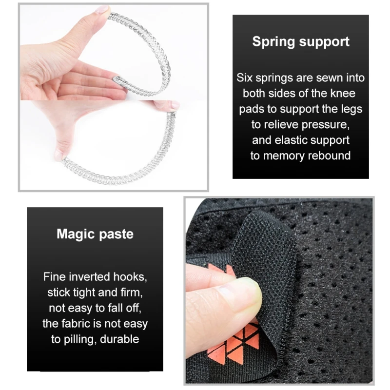 

WorthWhile 1PC Sports Kneepad Men Pressurized Elastic Knee Pads Support Fitness Gear Basketball Volleyball Brace Protector