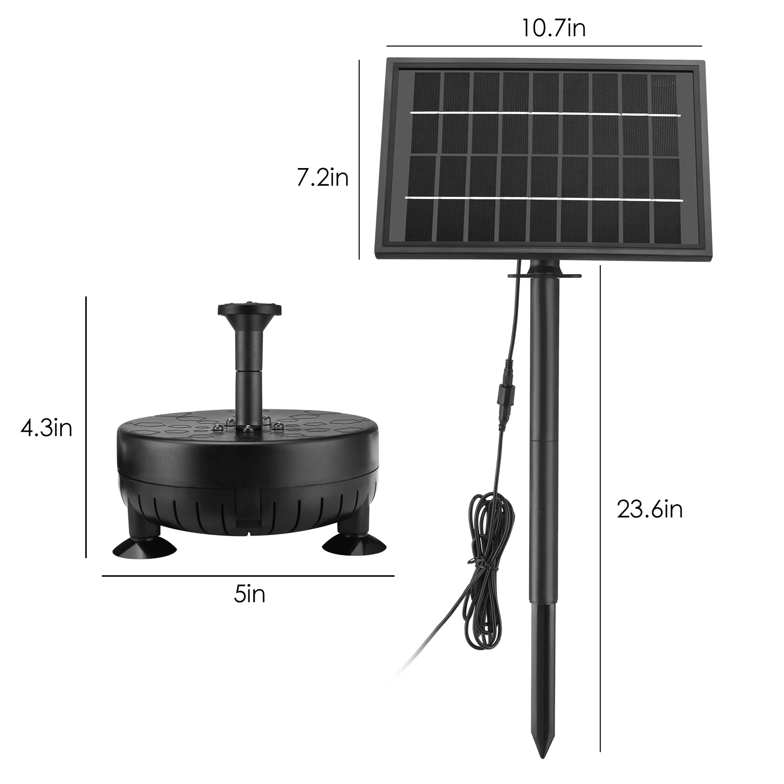 

Solar Fountain Pump Colorful Light Solar Water Pump 8W For Bird Bath Pond Garden Outdoors Pool Remote Control Button Sprinkler