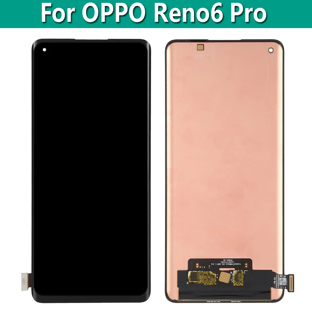 Pantalla LCD Original de 6,55 pulgadas para OPPO Reno6 Pro, montaje de Sensor digitalizador t&aacute;ctil para OPPO Reno6 Pro + PENM00 PEPM00 CPH2249-0