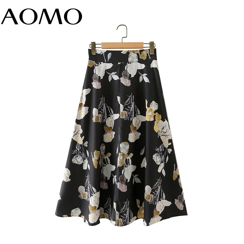 

Женская плиссированная юбка средней длины, с цветочным принтом