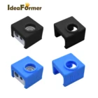 Запчасти для 3D-принтера Ideaformer, чернаясиняя силиконовая втулка для MK10 алюминиевого блока Reprap J-head Hotend, экструдер с подогревом