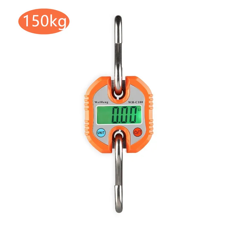 D 150kg Крановые весы весом 300 кг 150 кг/50 г 200 кг/100 г 500 кг/100 г сверхмощный подвесной крюк весы портативные цифровые из нержавеющей стали Скидка 40 - Цвет: D 150kg