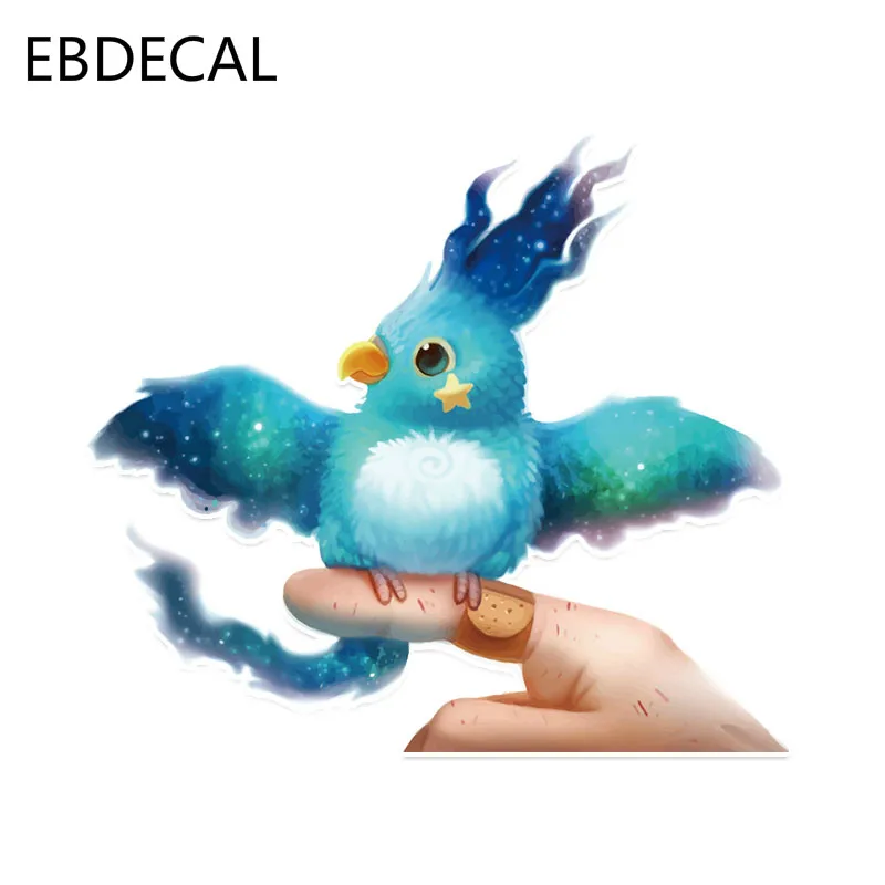 Крутая с открытыми крыльями попугаи авто машина бампер окно переводные наклейки