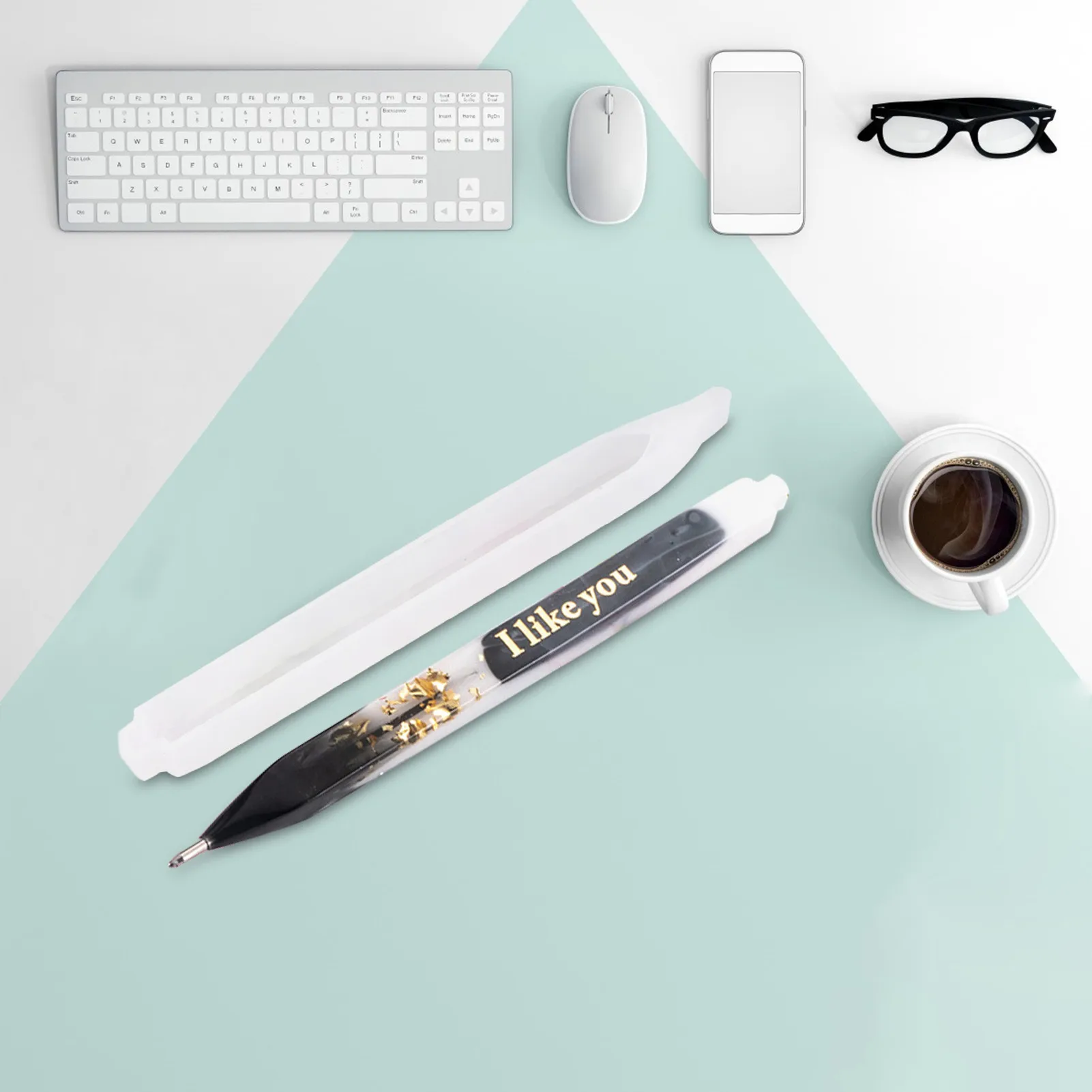 

Pen mold Pen Shape Resin Casting Molds Ballpoint Pen Silicone Candle Molds #W0