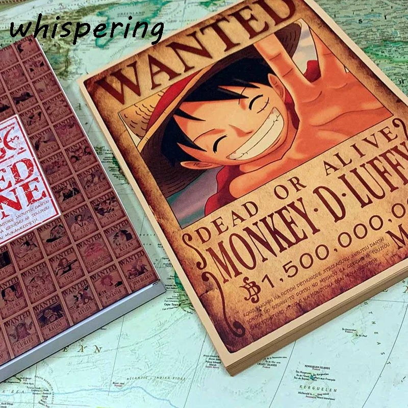 

100 Pcs/Set Japanese Anime One Piece Postcard/Greeting Card/Message Card/Christmas And New Year Gifts