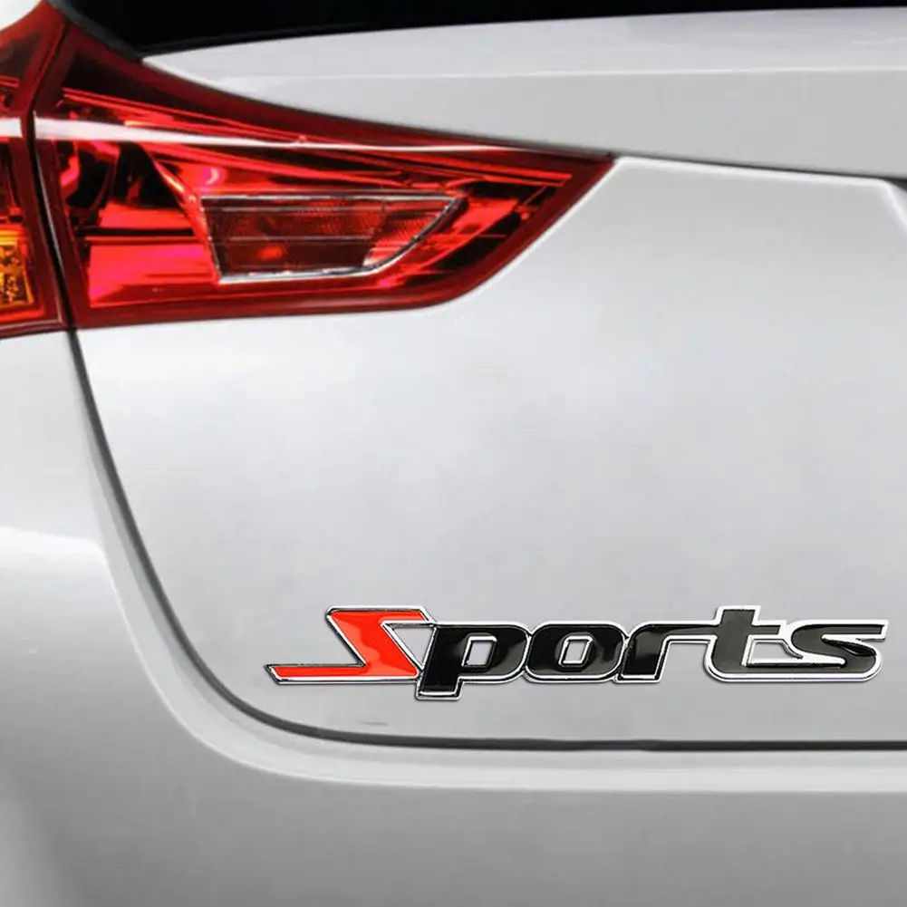 Металлическая 3D хромированная Спортивная Автомобильная наклейка с логотипом