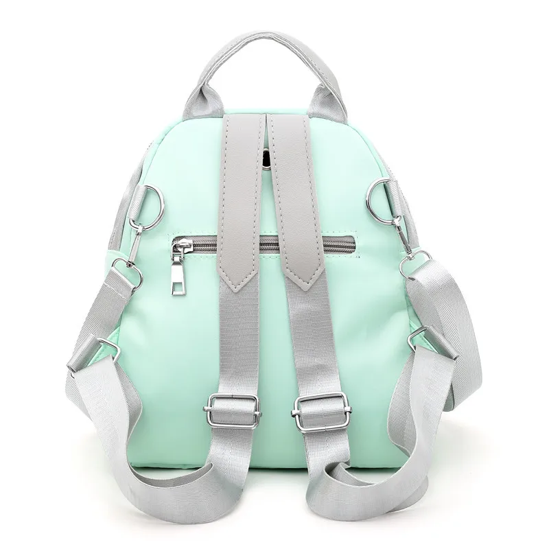 Мини рюкзак с цветочной вышивкой водонепроницаемый дорожный нейлоновый