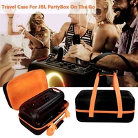 travel carry hard case cover box bag with strap for jbl partybox on the go wireless bluetooth speaker