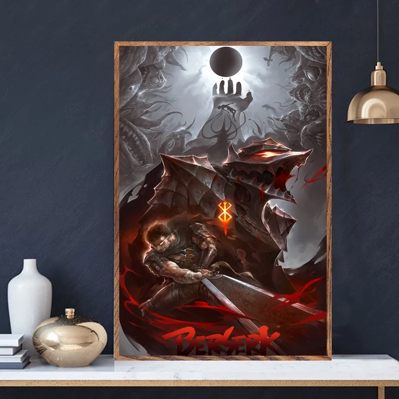 Берсерка плакат постер японское аниме печать на холсте настенные картины для