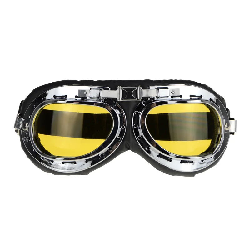 

Vintage style motorcycle gafas motocross moto goggles Scooter Goggle Glasses Aviator Pilot Cruiser
