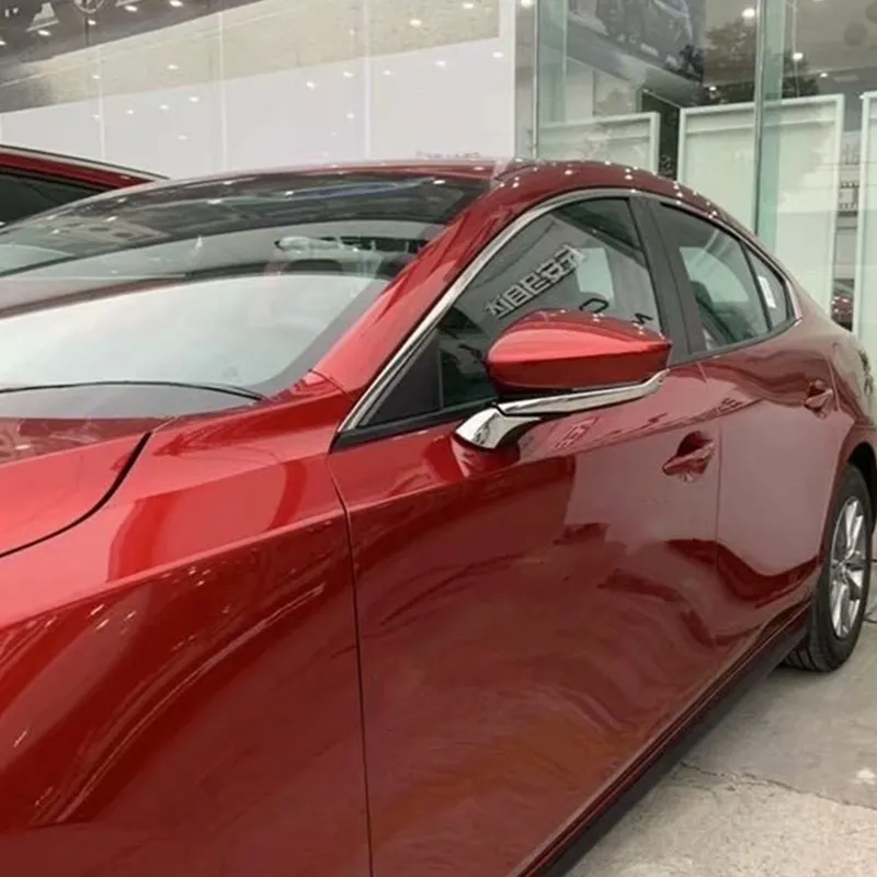 

Auto chrome rear view mirror cover trim sticker for Mazda 3 2019 2020, auto accessories