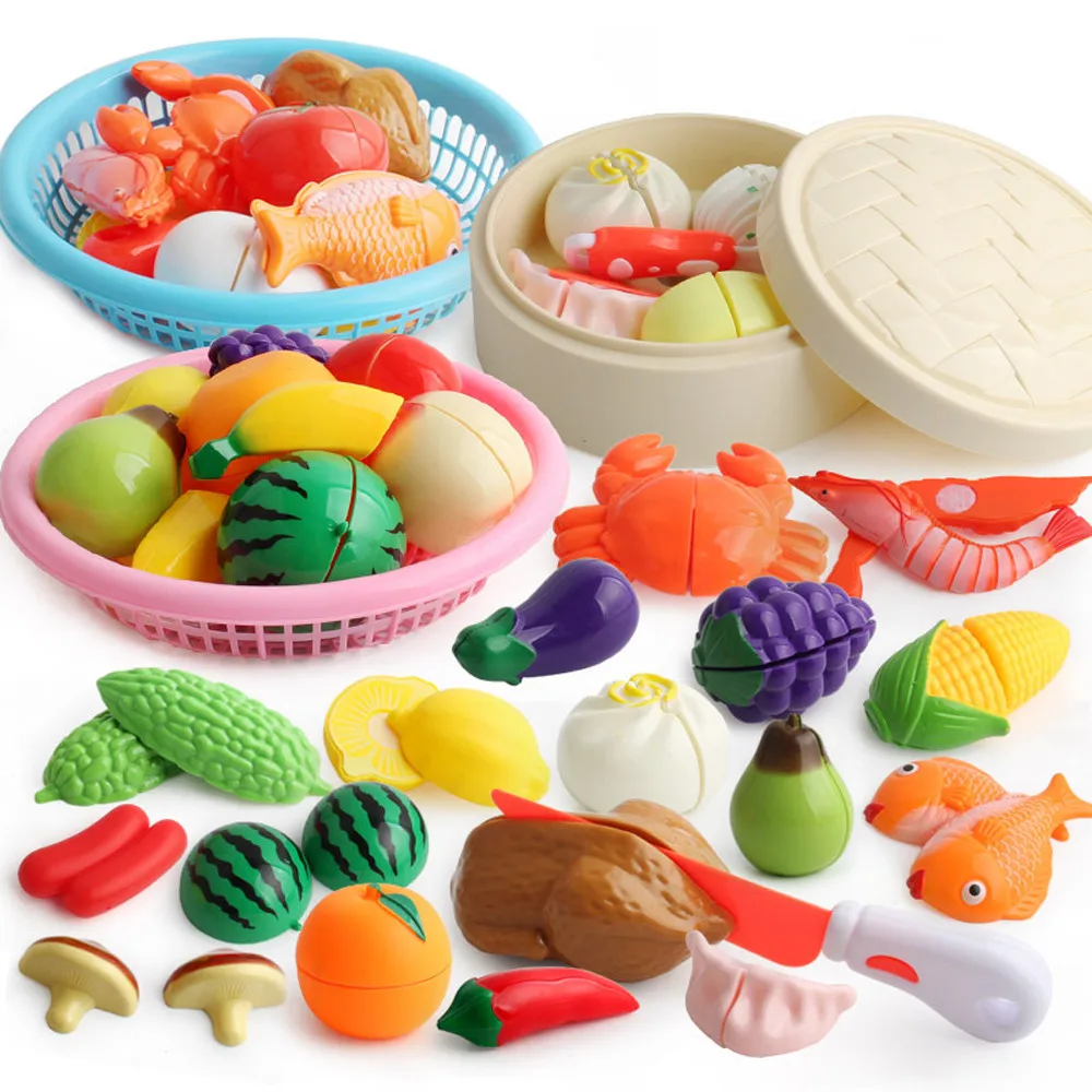 

Children Pretend Role Play Cutting Fruit Vegetable Food Pretend Play Set Children Kid Educational Toy Set For Kid Toys Gifts