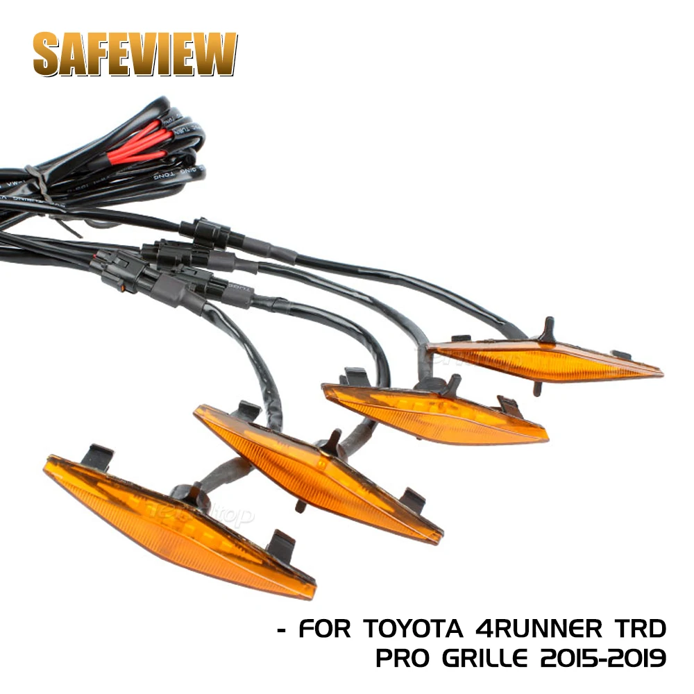 

Car Grille Led Lights For Toyota 4Runner TRD Pro 2014 2015 2016 2017 2018 2019 Daytime Running Lights Police Emergency Warning