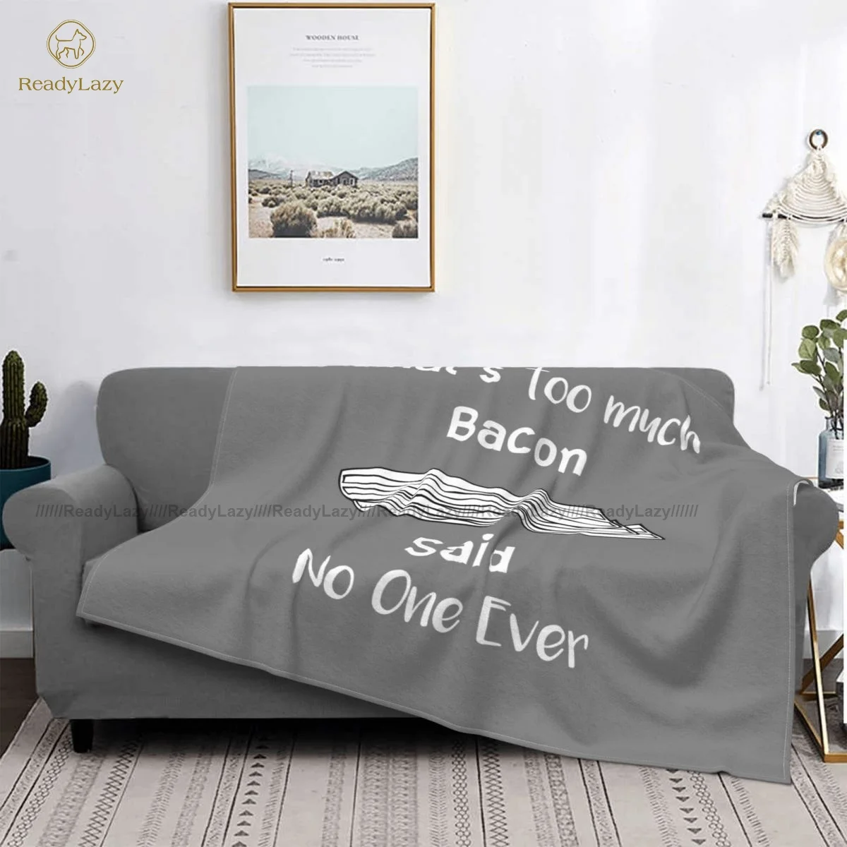 

Bacon Blanket Cheap Fuzzy Bedspread Fleece Meditation Soft Blanket