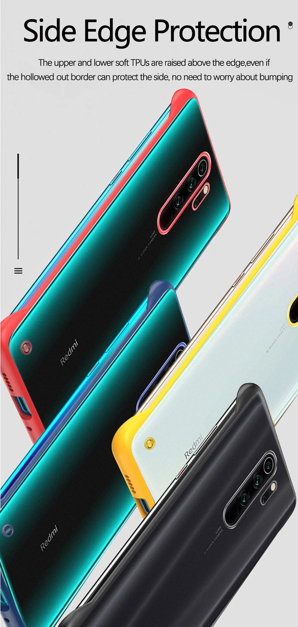 Для Red mi Note 8 Pro Чехол Безрамное Кольцо Прозрачный ударопрочный чехол для Xiaomi mi 8 9 T SE A2 Lite Red mi Note 7 K20 Pro 7A чехол