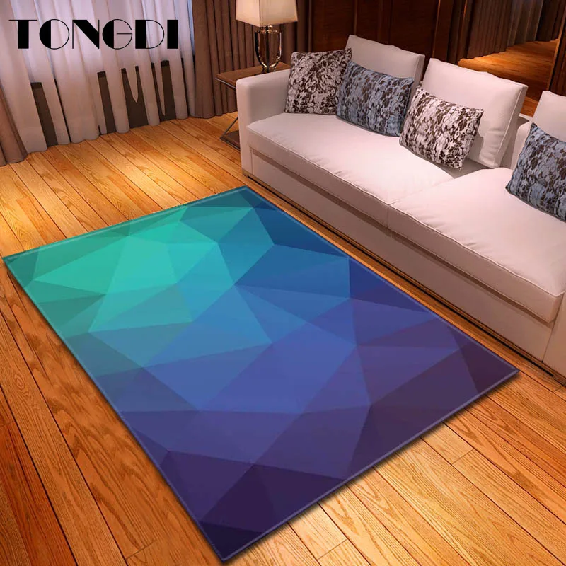 Современный Противоскользящий ковер TONGDI элегантный художественный 3D коврик с