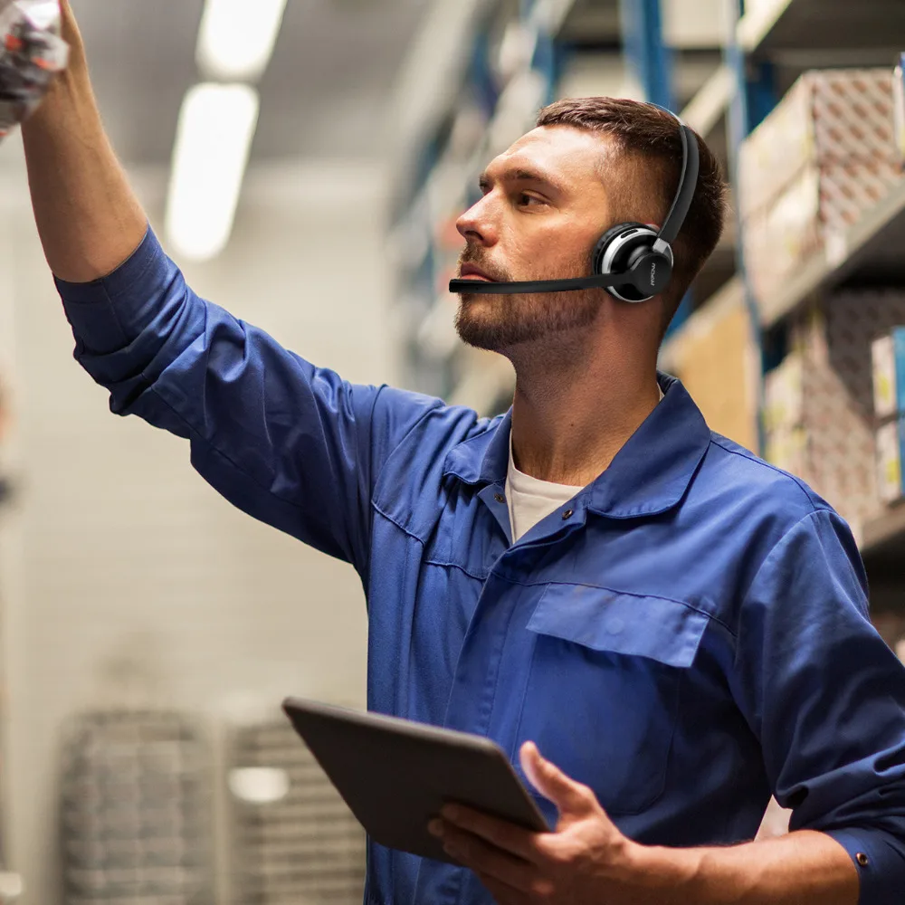 Новые Bluetooth наушники Mpow прозрачные Беспроводные с двойным шумоподавлением