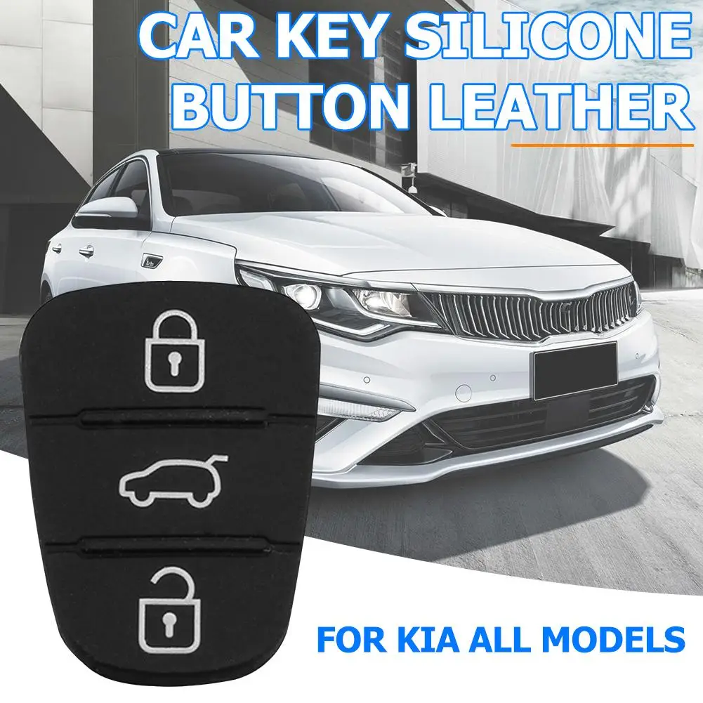 

1pcs Replacement 3 Button Remote Key Fob Case Rubber Pad For Hyundai I10 I20 I30 IX35 for Kia K2 K5 Rio Sportage Flip Key