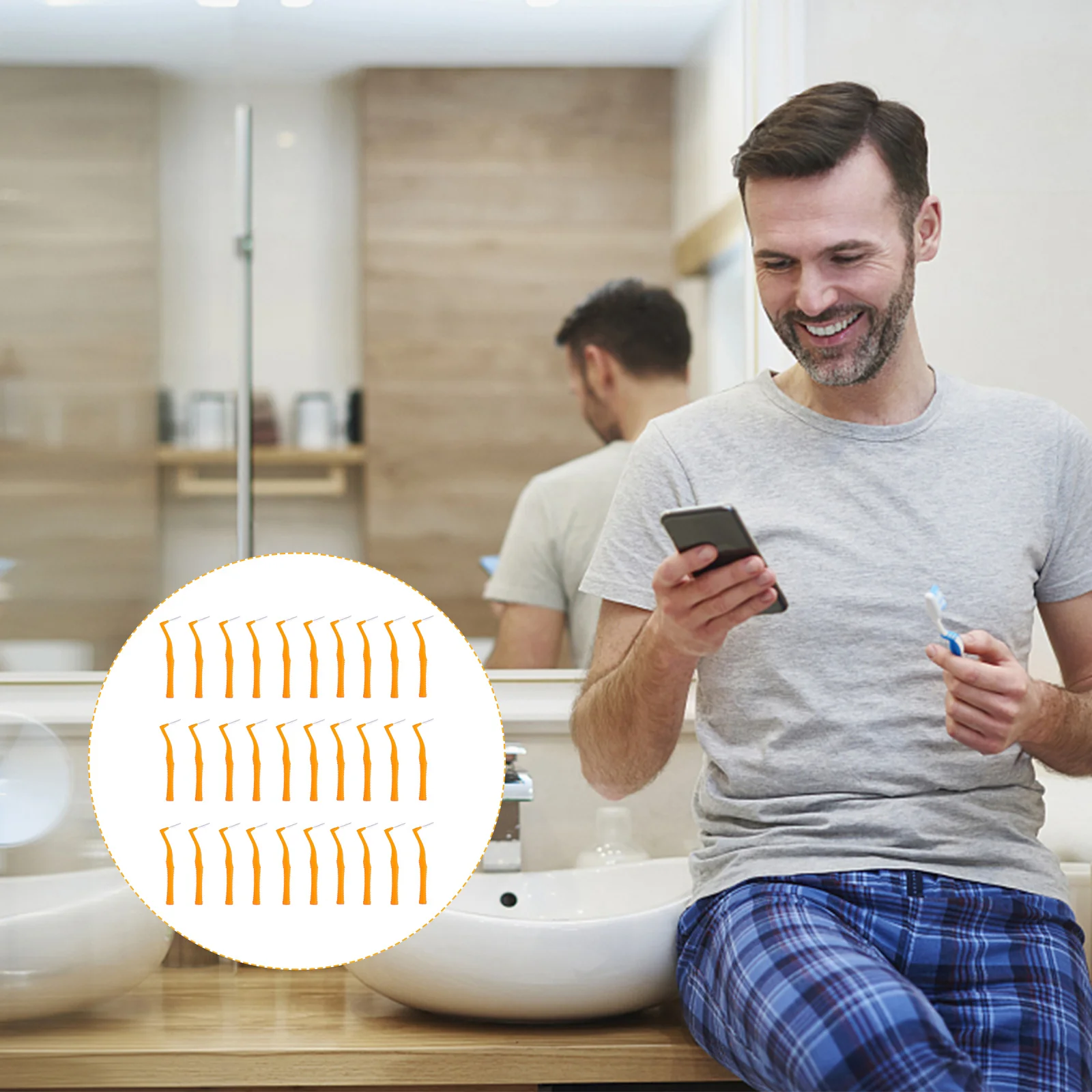 

30 шт., межзубные щетки для ухода за полостью рта