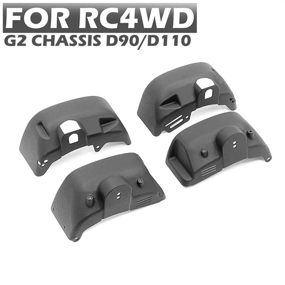 

4pcs/set Nylon Wheel Cover for RC4WD D90/110 Body Shell & G2 Chassis Frame RC Car Wheel Covers Modification Part