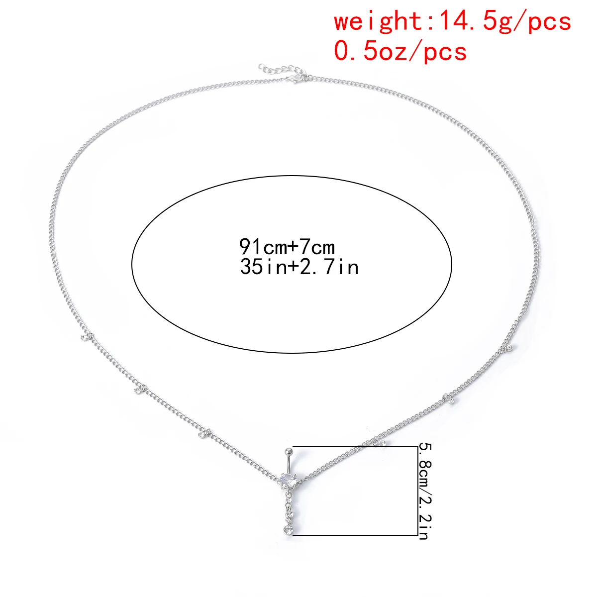 

Sexy Dangling Navel Belly Button Rings Belly Piercing Crystal Waist Chain Beach Sumner Woman Body Jewelry Barbell Accessories