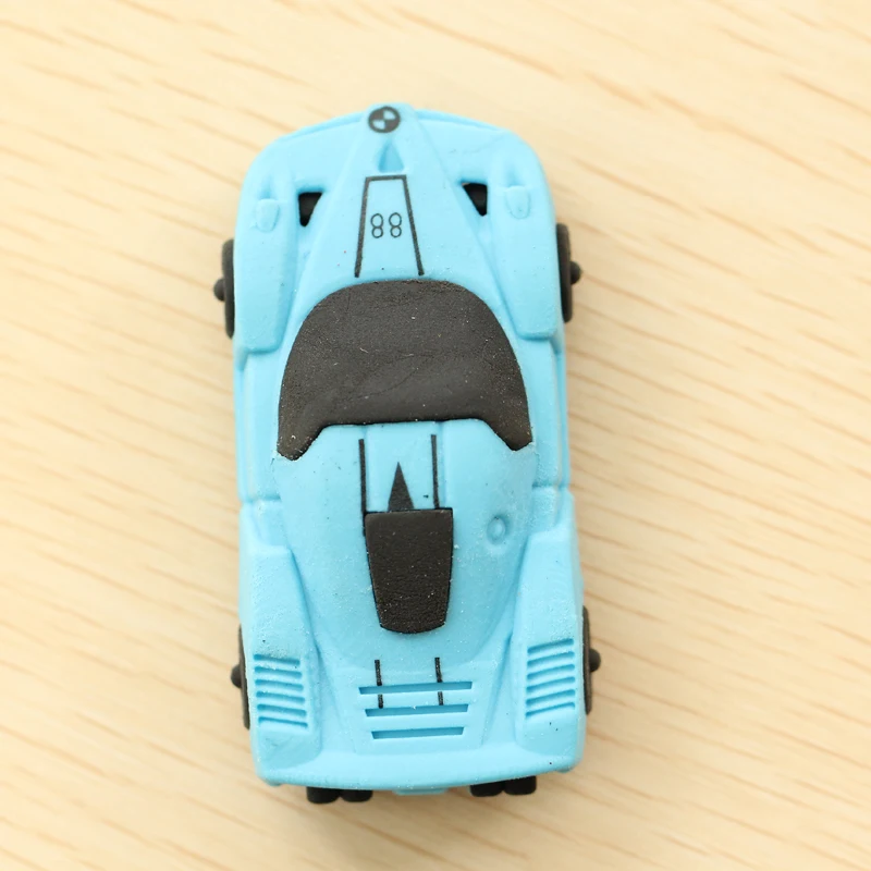 4 шт. Симпатичный дизайн автомобиля дизайнерский ластик в форме ручки Ластик