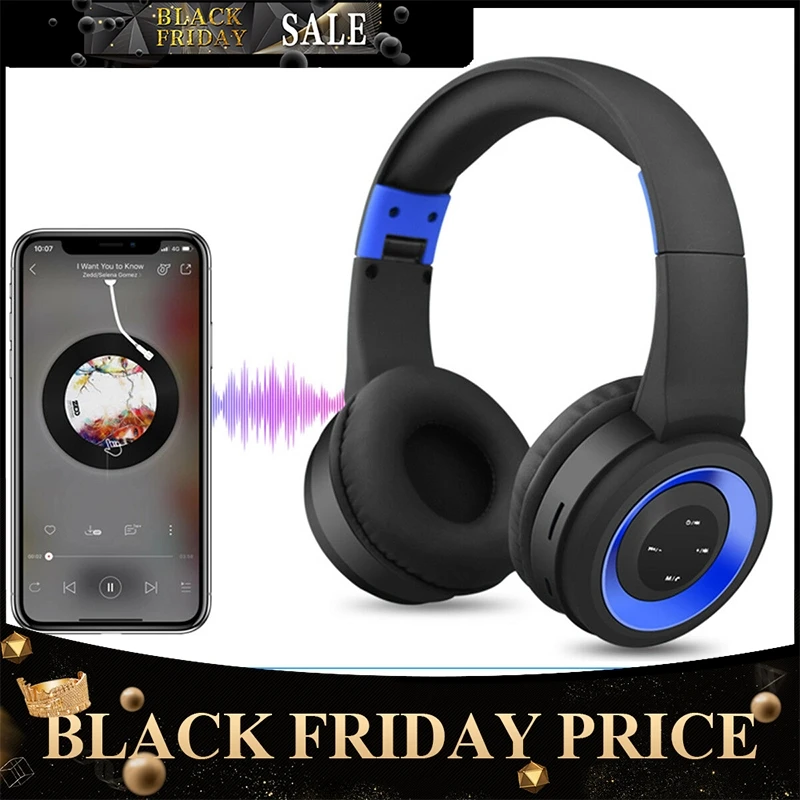 Wireless Headphones Bluetooth Headphone Foldable Headset With MIC Support TF Card For Phone PC MP3 Player Bluetooth Headphone