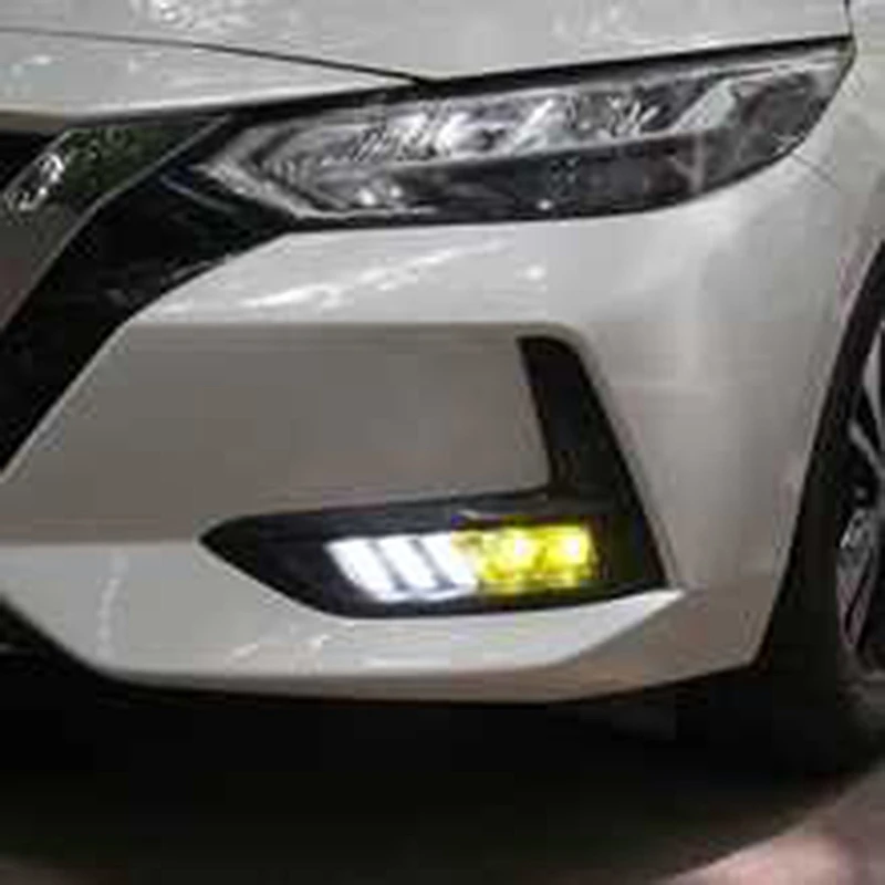

DHBH-Car Daytime Running Light LED Front Fog Light for Nissan Sentra 2020 Xtrail 2017-2020 Qashqai 2019 2020 Kicks 2017-2020