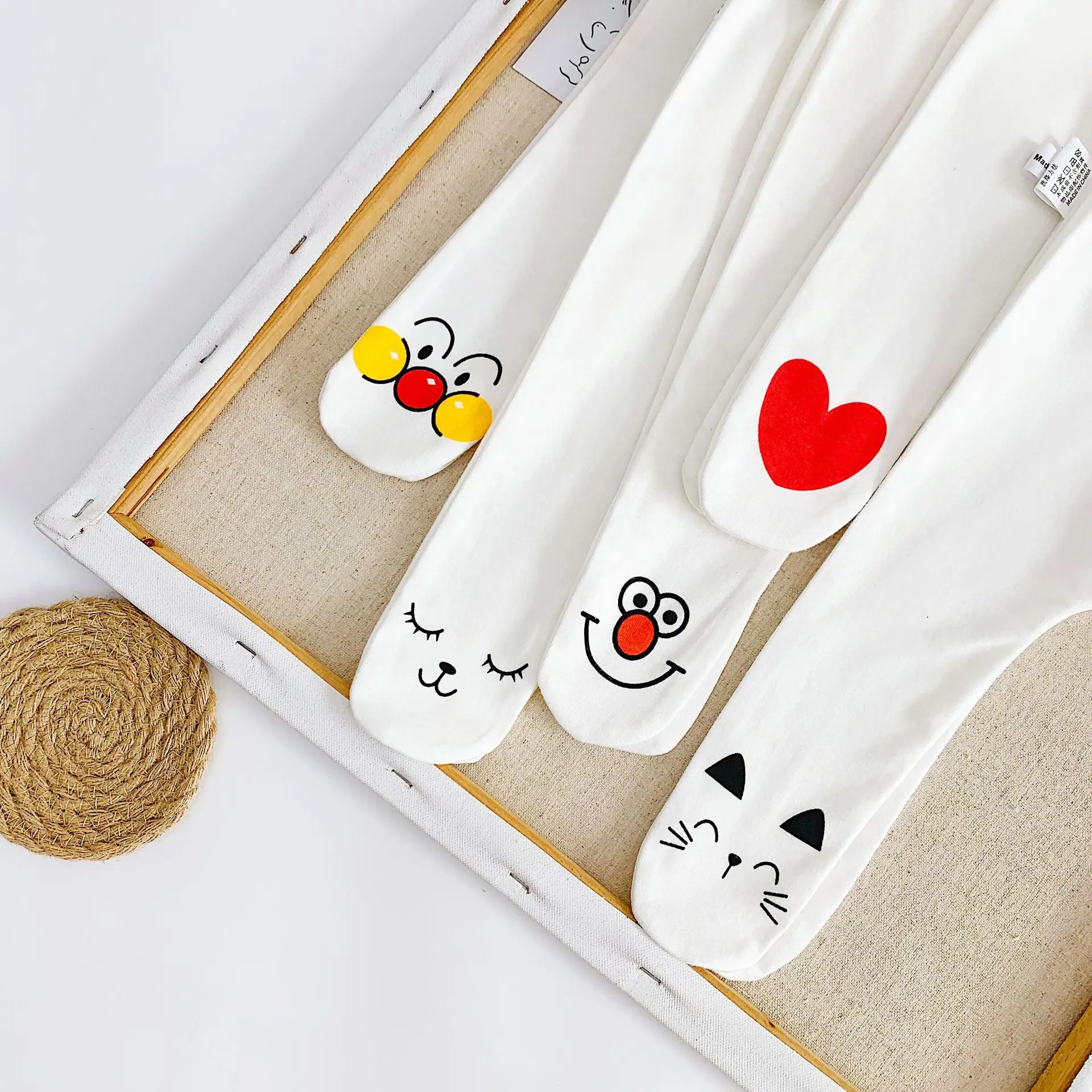 Детские штаны унисекс для мальчиков и девочек новорожденных Колготки с рисунком