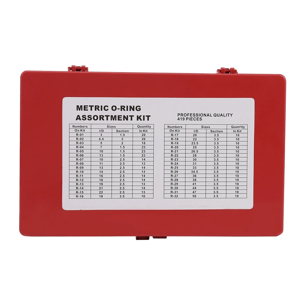 Набор черных уплотнительных колец 419 шт./компл. 32 размера уплотнительная