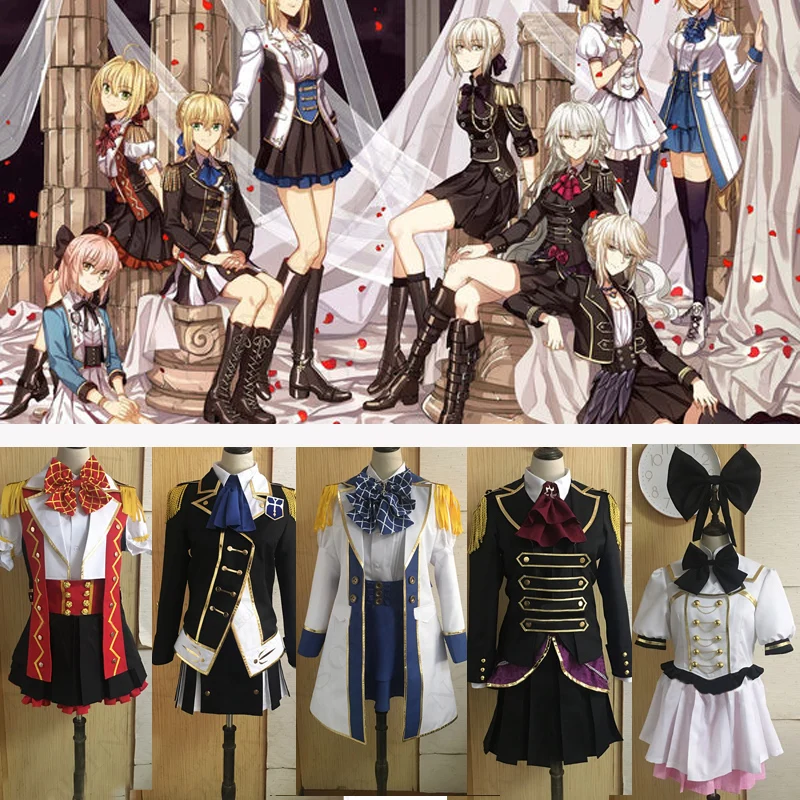 Новый аниме fate grand order Saber карнавальный костюм индивидуальный пошив|Костюмы аниме|