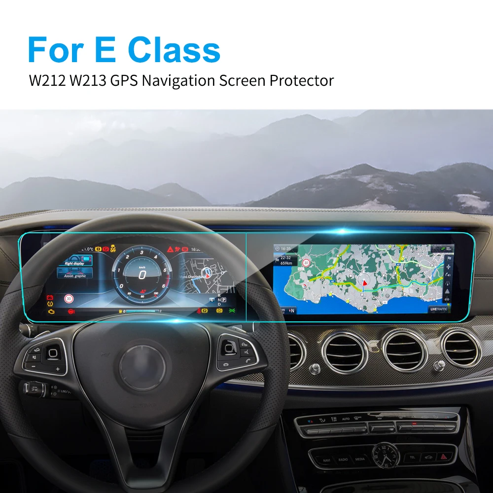 Автомобильный GPS навигации Экран Защитная крышка для Mercedes W212 W213 E Класс Авто