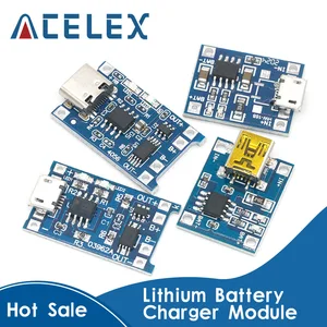 Зарядная плата Micro USB, 5 В, 1 А, 18650 TP4056, модуль зарядного устройства литиевой батареи, 10 шт., с защитой, двойной функцией, 1 А, li-ion