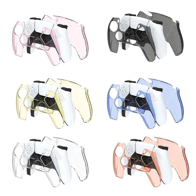 

Hard PC Clear Shell Protective Case Cover Skin For -Playstation 5 PS5 Controller