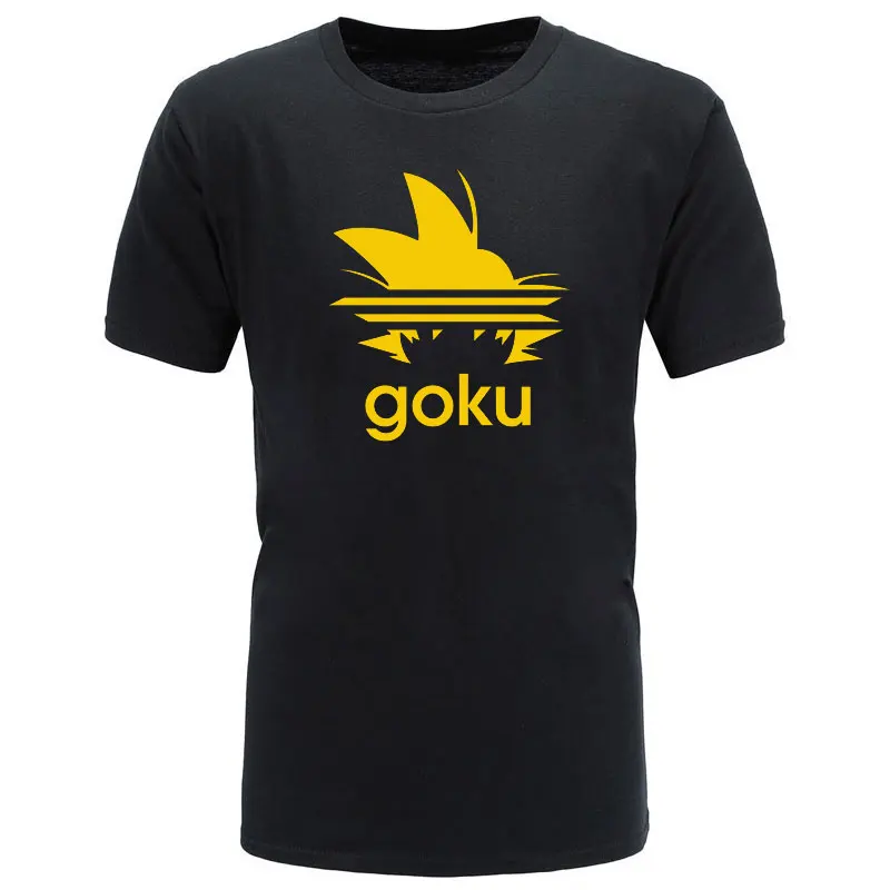 

summer Newest Anime Printing Woman Men T-Shirts Goku Funny T Shirts 100% Cotton Top Tees Homme Clothing