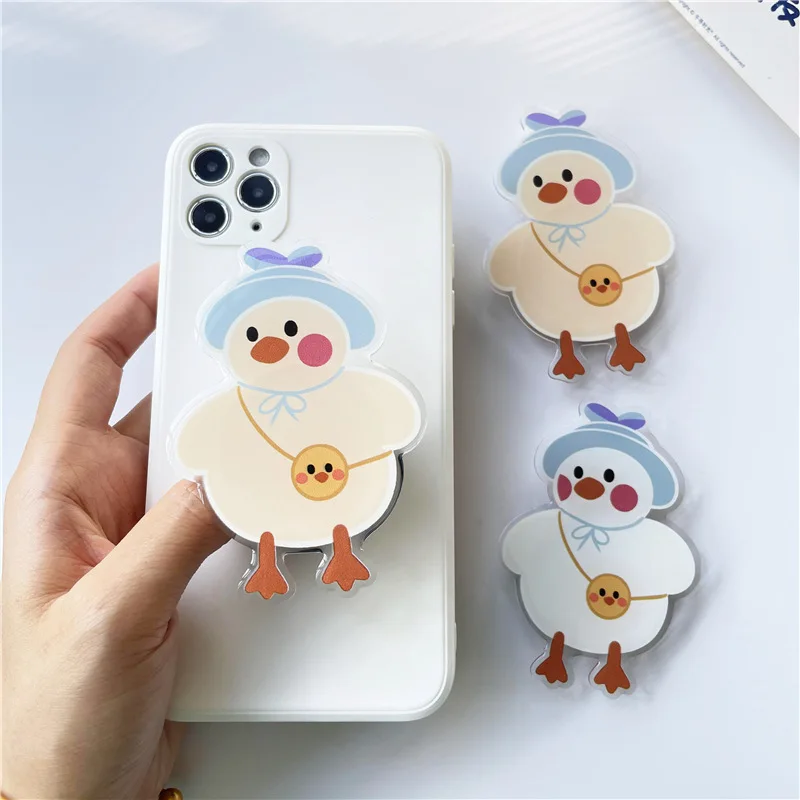 INS Korea Kawaii Мобильный телефон кронштейн милая маленькая утка держатель для