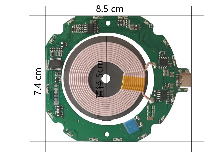 15W Высокая мощность 12V беспроводной зарядный передатчик печатная плата