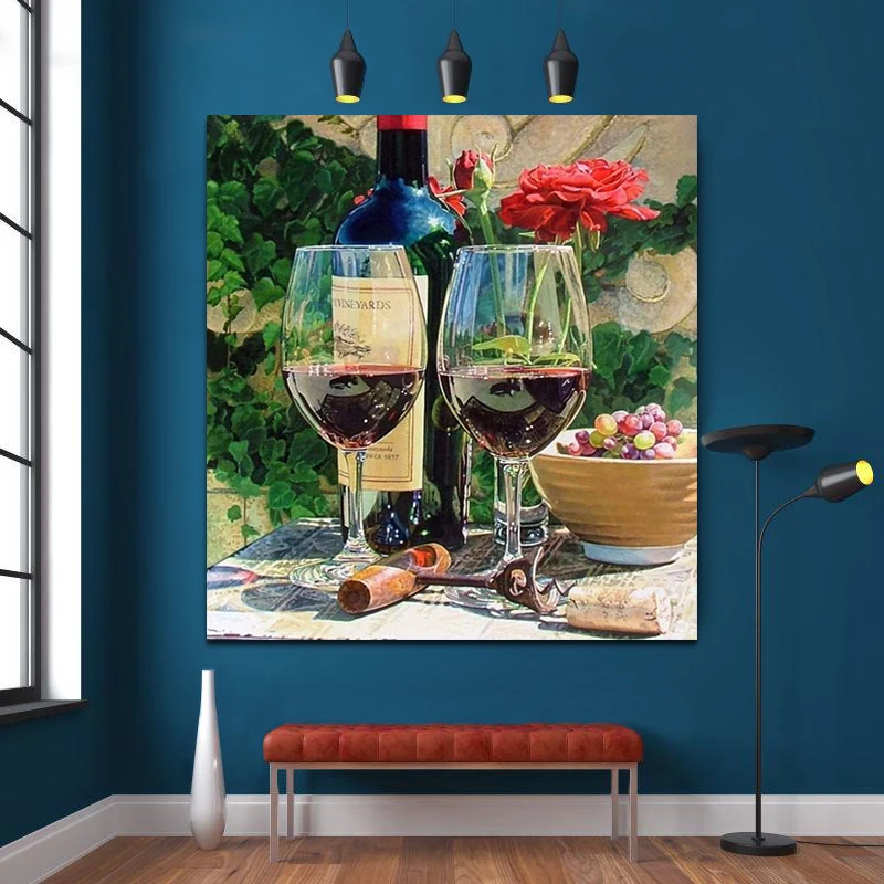 DIY картинки для раскраски по номерам withred вина упражнения рисунок рельеф живописи