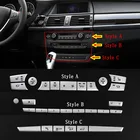 Для BMW X5 E70 X6 E71 2008-2013 автомобильный вспомогательный прибор из алюминиевого сплава CD цифровой кондиционер кнопка наклейка автомобильные аксессуары
