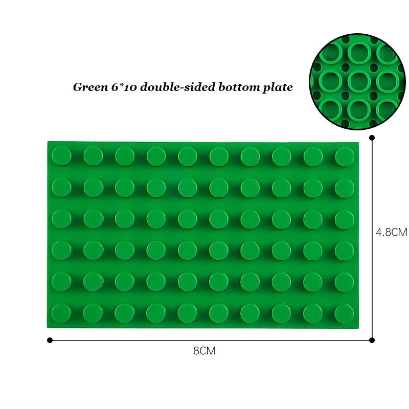 6*10 пластиковых сборных блоков базовые тарелки фигурки городские классические