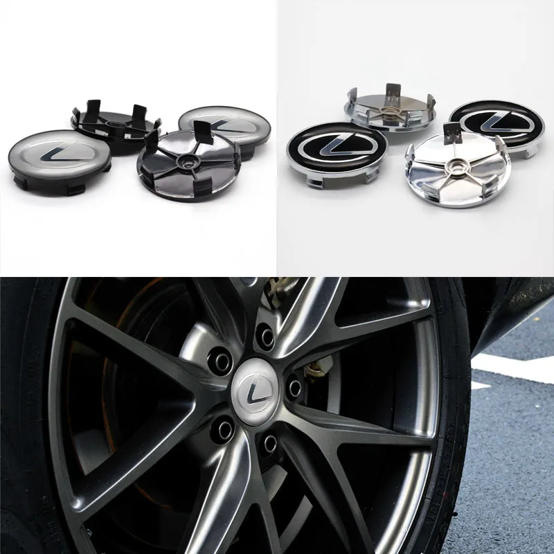 

Suitable for LEXUS-LOGO personalized car parts hub caps and center wheel stickers, 4PCS 68mm, personalized accessories.