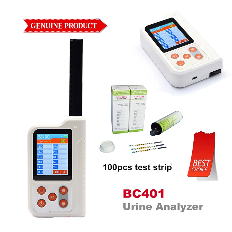 CONTEC BC401 Ручной цифровой анализатор мочи с 100 шт тест полосок тестер er США|blood