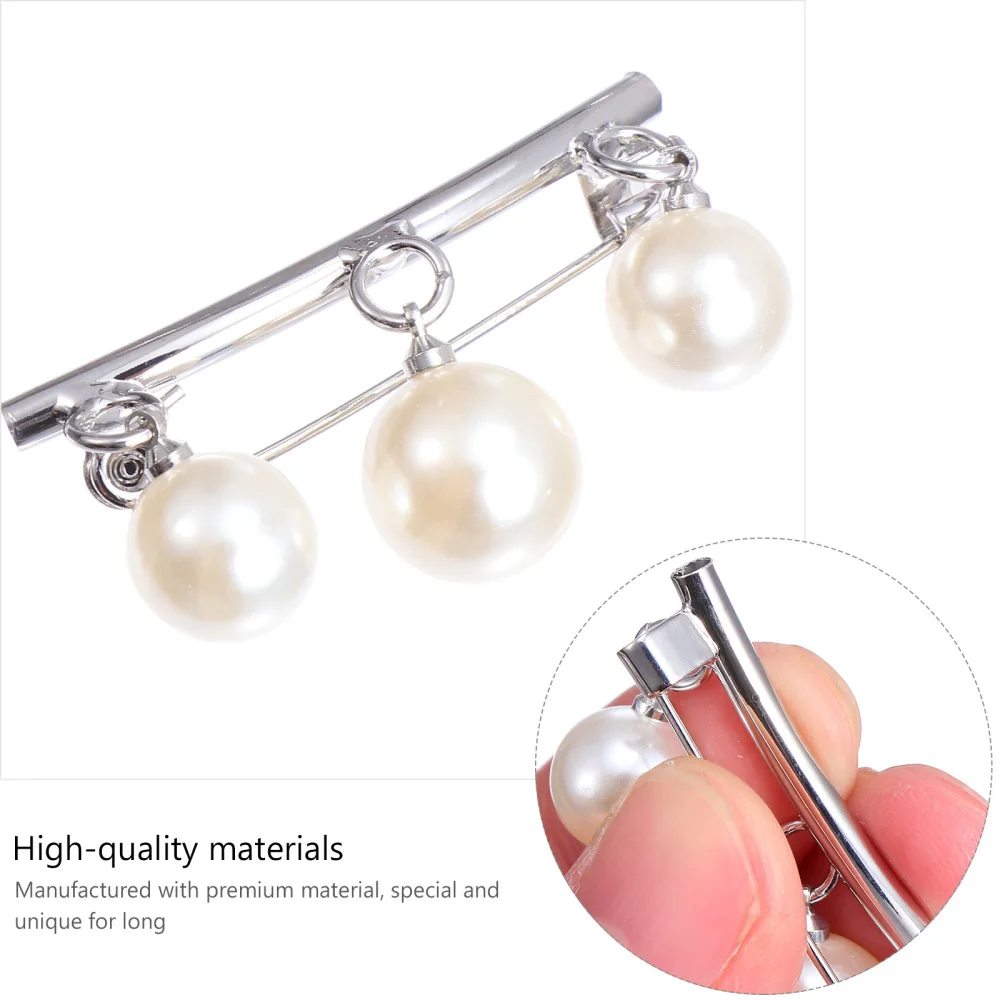 

1Pc Elegant Pearl Brooch Pin Decor Waist Buckle Pin Jewelry Brooch for Clothes