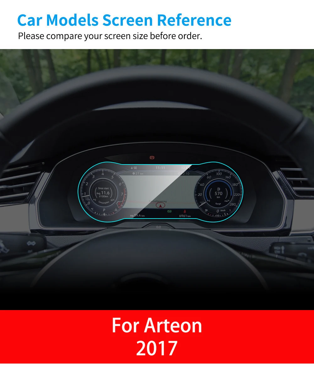 Для Volkswagen VW Arteon интерьерная Автомобильная приборная панель, Защитная пленка для приборной панели, защитная пленка из ТПУ, автомобильные аксессуары